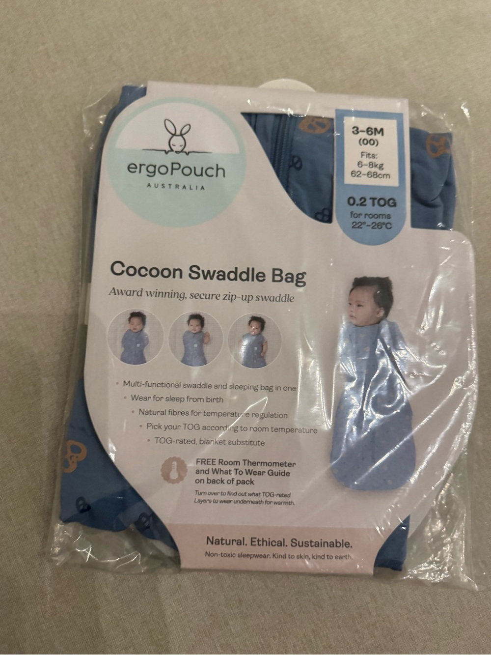 ErgoPouch Cocoon Swaddle Bag 0.2 TOG